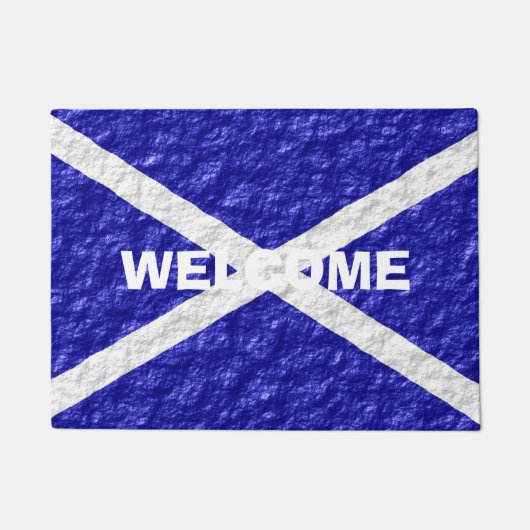 Scottish Flag Design Fußmatte (Vorderseite)