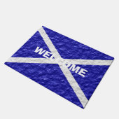 Scottish Flag Design Fußmatte (Schrägansicht)