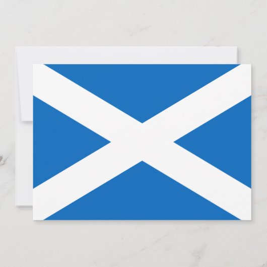 Scottish Flag, Flag of Scotland Wedding Einladung (Rückseite)
