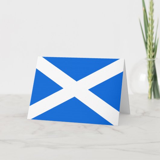 Scottish Flag Gccnt Karte (Vorderseite)