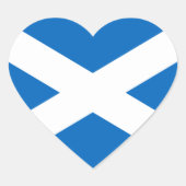 Scottish Flag Heart Sticker (Vorderseite)