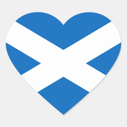 Scottish Flag Heart Sticker (Vorderseite)