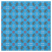 Scottish Flag & Lion Hearts, Scotland mode BLU2 Stoff (Muster)