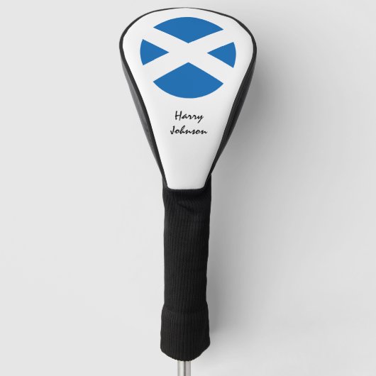 Scottish Flag & Mit Monogramm Golf Clubs Covers Headcover (Vorderseite)