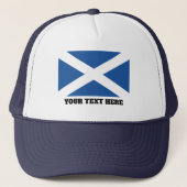Scottish Flag of Scotland custom trucker Truckerkappe (Vorderseite)