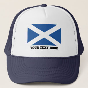 Scottish Flag of Scotland custom trucker Truckerkappe