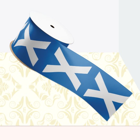 Scottish Flag Patriotic Ribbon, Schottland Satinband