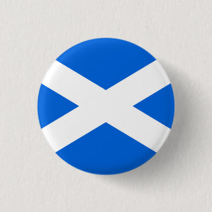 Scottish Flag Pinback Button Arc