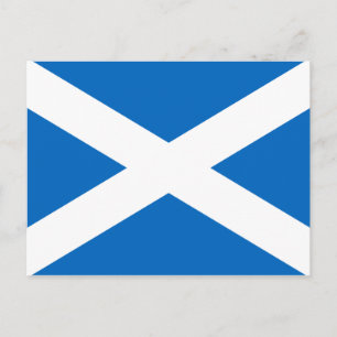 Scottish Flag Postcard Postkarte