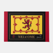 Scottish Flag & Rampant, Scotland House / Patriots Fußmatte (Vorderseite)