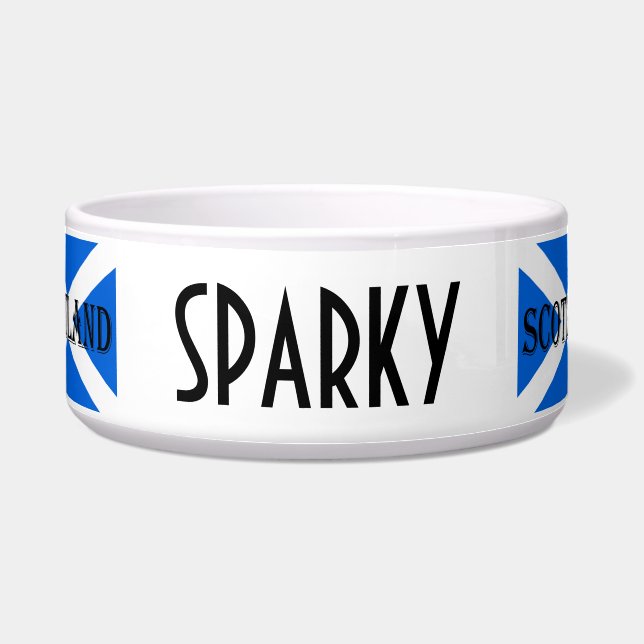 Scottish Flag Scotland Customizable pbcnt Napf (Vorderseite)