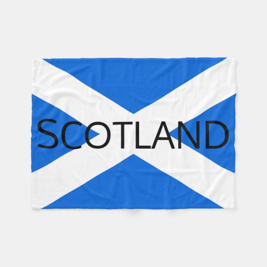 Scottish Flag Scotland fbcnt Fleecedecke (Vorderseite (Horizontal))