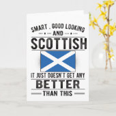Scottish Flag Scotland Heritage Scottish Roots Karte (Gelbe Blume)