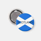 Scottish Flag Scotland Macn Magnet (Vorderseite/Rückseite)