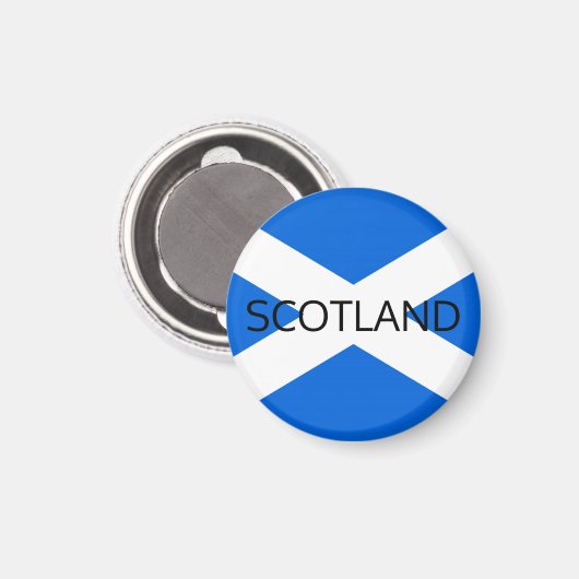 Scottish Flag Scotland Macn Magnet (Vorderseite/Rückseite)