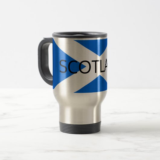 Scottish Flag Scotland Mugcn Reisebecher (Vorderseite Links)