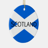 Scottish Flag Scotland orncn Keramik Ornament (Rechts)