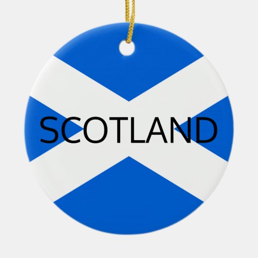 Scottish Flag Scotland orncn Keramik Ornament (Vorne)