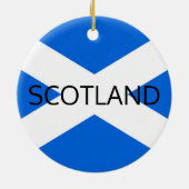 Scottish Flag Scotland orncn Keramik Ornament (Hinten)