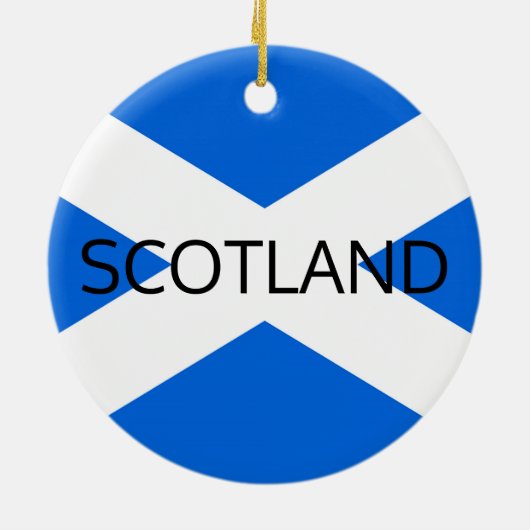 Scottish Flag Scotland orncn Keramik Ornament (Hinten)