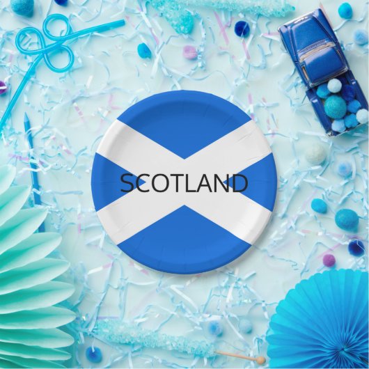 Scottish Flag Scotland ppcn Pappteller (Party)