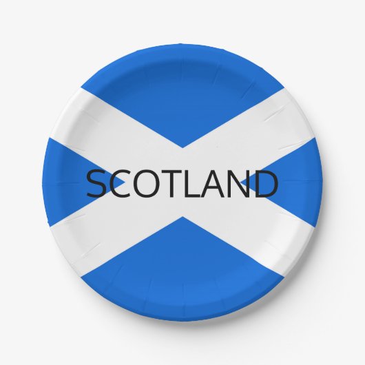 Scottish Flag Scotland ppcn Pappteller (Vorderseite)