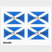 Scottish Flag Scotland STkt Rechteckiger Aufkleber (Blatt)