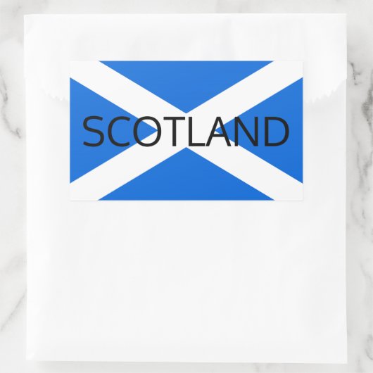 Scottish Flag Scotland STkt Rechteckiger Aufkleber (Tasche)