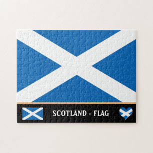 Scottish Flag & Scottish Country / Scotland Puzzle