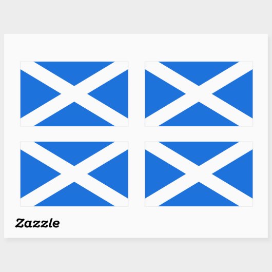 Scottish Flag Stkcc Rechteckiger Aufkleber (Blatt)