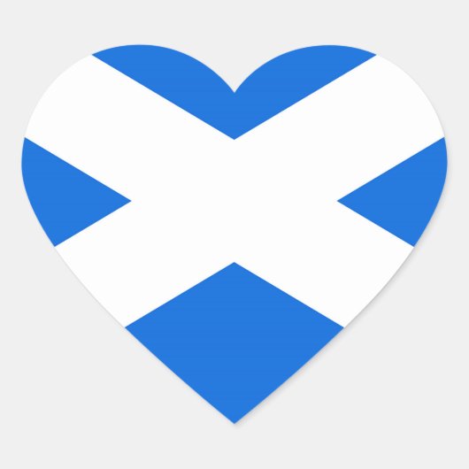 Scottish Flag Stkcnt Herz-Aufkleber (Vorderseite)