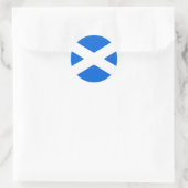 Scottish Flag Stkcnt Runder Aufkleber (Tasche)