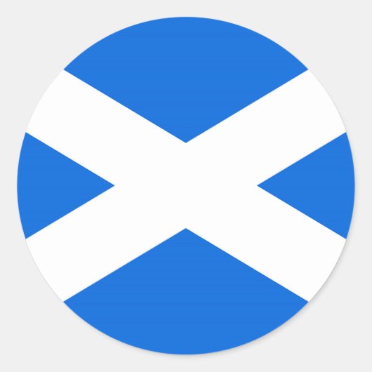 Scottish Flag Stkcnt Runder Aufkleber (Vorderseite)