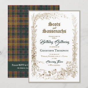 Scottish Flora Sassenach Einladung zum Geburtstag
