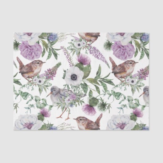 Scottish Floral and Tartan Series Design 21 Seidenpapier (Vorderseite)