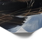 Scottish Fold Art Print Poster (Ecke)