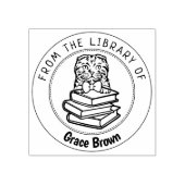 Scottish Fold Cat, Buch aus der Bibliothek von Gummistempel (Prägung)