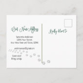 Scottish Fold Cat Cozy New Zuhause        AddressA Ankündigungspostkarte (Rückseite)