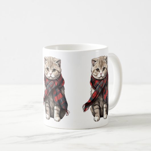 Scottish Fold Cat Kaffeetasse (VorderseiteRechts)