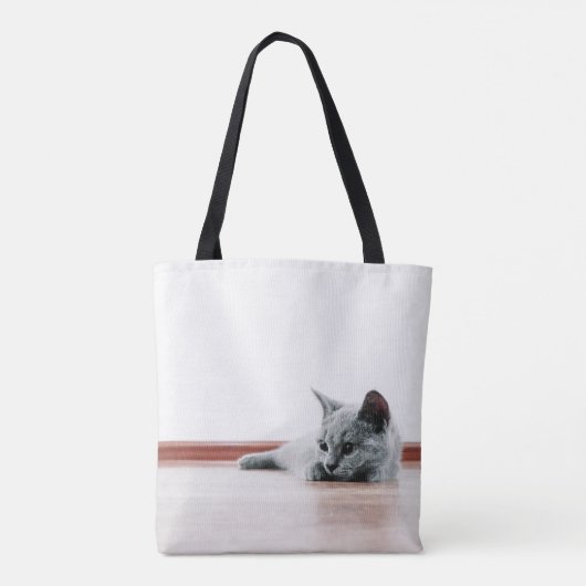 Scottish Fold Cat Kitten Super Niedlich Tasche (Rückseite)