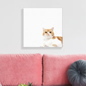 Scottish Fold Cat Leinwanddruck (Insitu (Wohnzimmer))