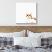 Scottish Fold Cat Leinwanddruck (Insitu (Schlafzimmer))