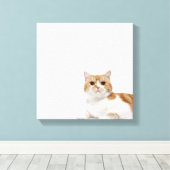 Scottish Fold Cat Leinwanddruck (Insitu (Holzboden))