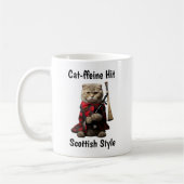Scottish Fold Cat mit Bagpipe Kaffeetasse (Links)