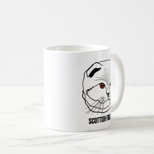 Scottish Fold Cat Mug Kaffeetasse (VorderseiteRechts)