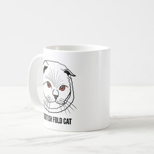 Scottish Fold Cat Mug Kaffeetasse (Vorderseite Links)