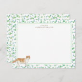 Scottish Fold Cat Personalisiert Stationery Mitteilungskarte (Vorne/Hinten)