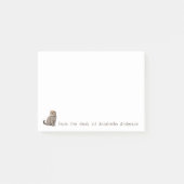 Scottish Fold Cat Personalize Notes Post-it Klebezettel (Vorderseite)