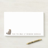 Scottish Fold Cat Personalize Notes Post-it Klebezettel (Auf Schreibtisch)