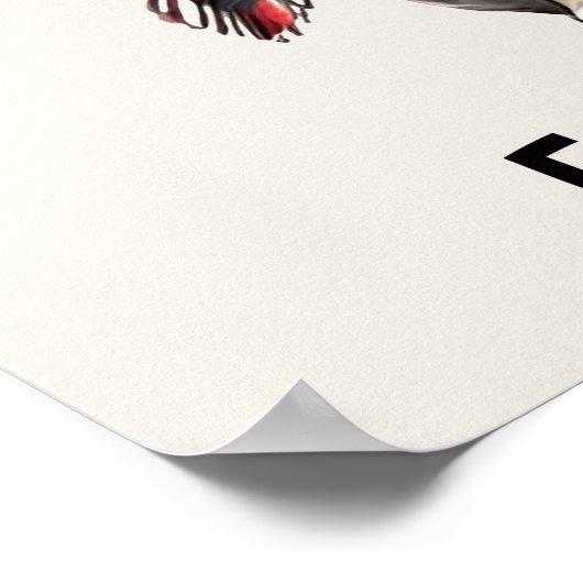 Scottish Fold Cat Poster (Ecke)